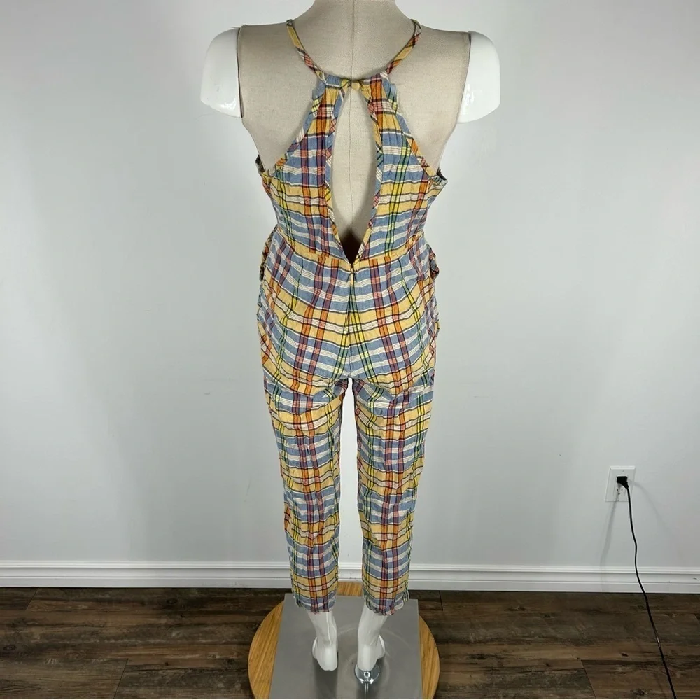 Urban Outfitters UO Hattie High-Neck Linen Jumpsuit 8 - Picture 5 of 15